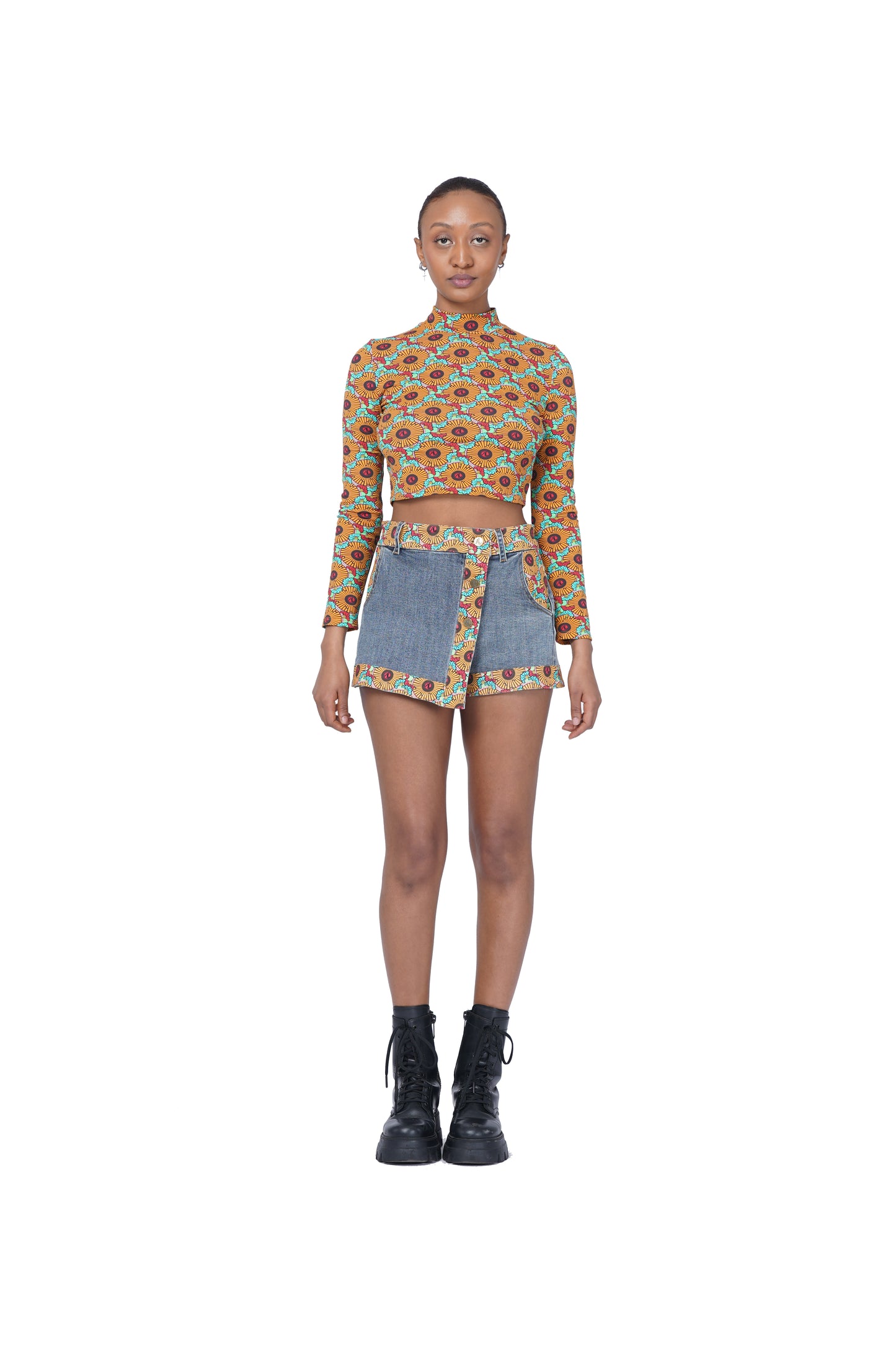 DENIM SKORT