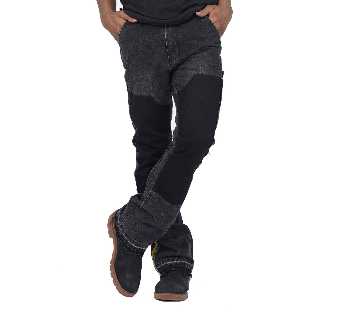 Denim Bootcut Side Stripe Jeans