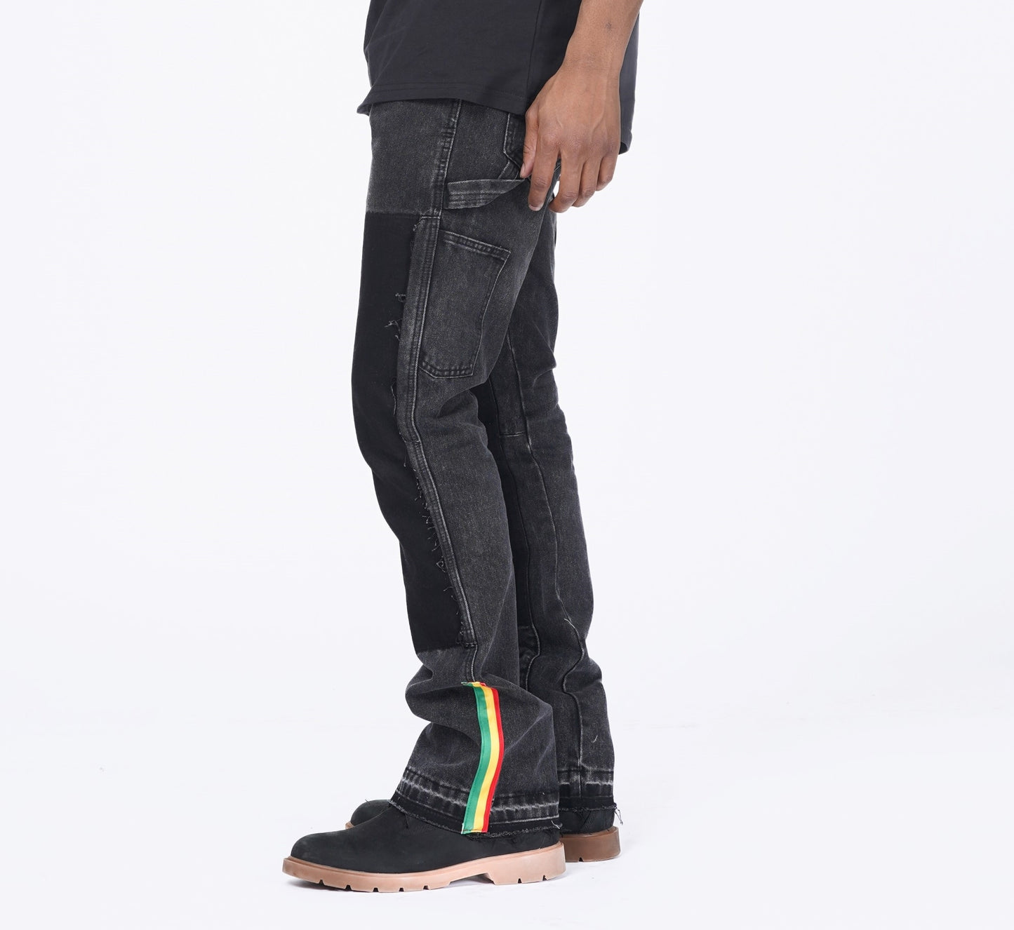 Denim Bootcut Side Stripe Jeans