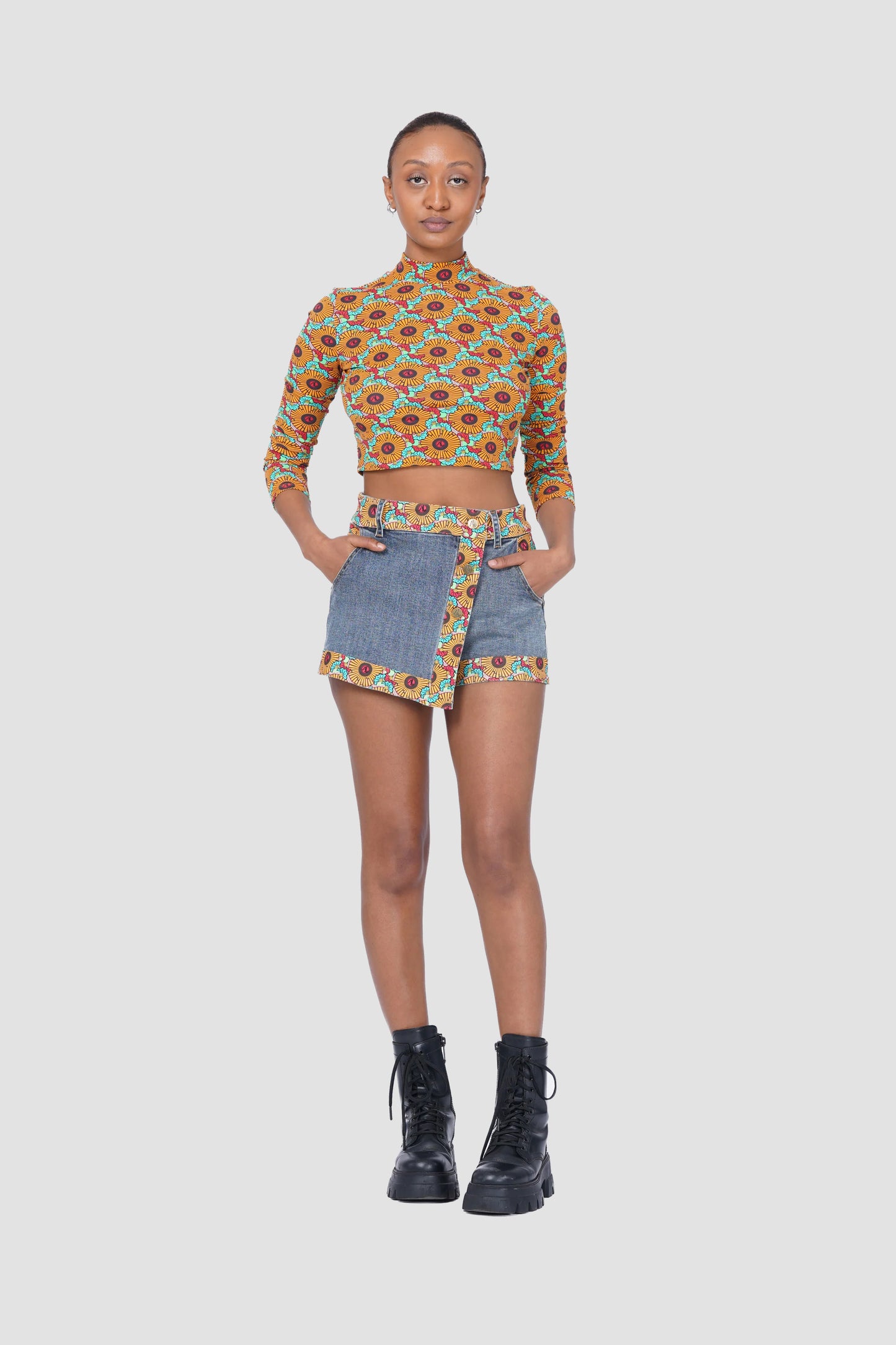 DENIM SKORT
