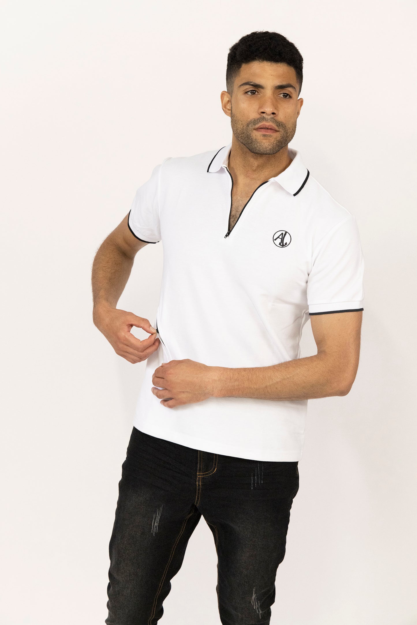 POLO SHIRT -SIDE ZIPPER