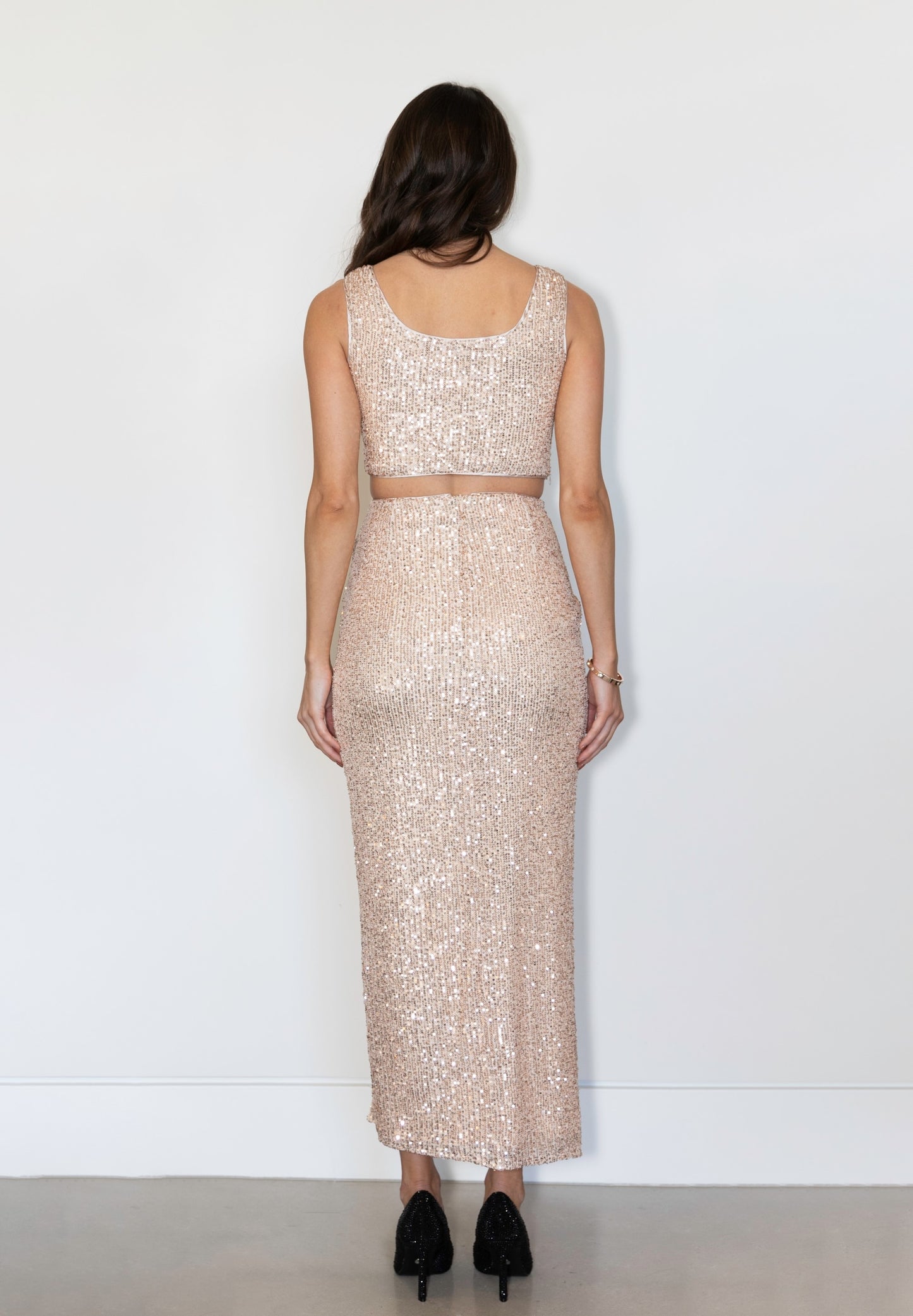 DRESS- AUDREY SEQUIN 2 PIECE MAXI