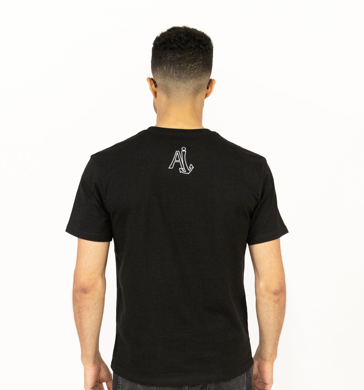 T Shirt - Black with Orange logo